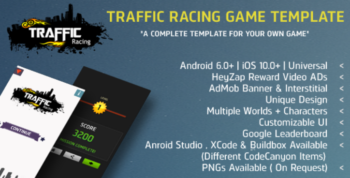 Traffic Racing IAP + AdMob Ads + HeyZap Reward Video Android Studio + Eclipse