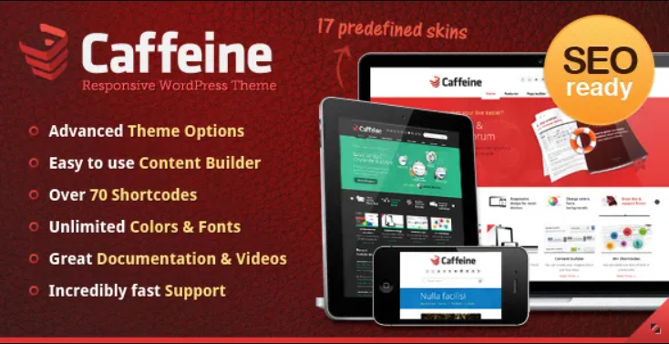 Caffeine Responsive WordPress Theme