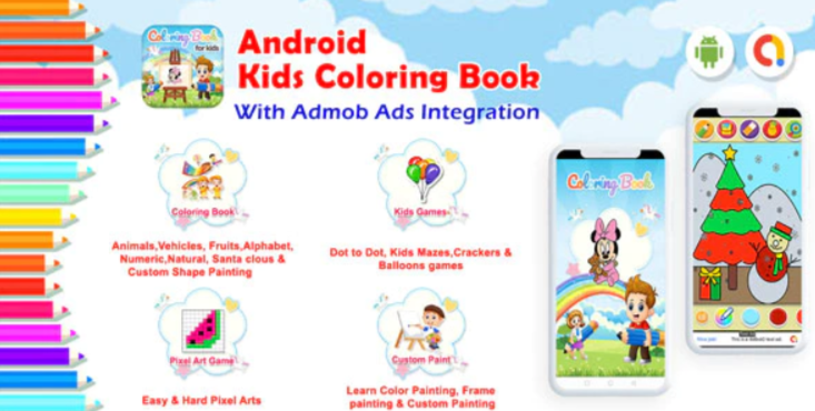 Android Kids Coloring Book – Games for Kids, Painting, Glow Draw (Android 11)