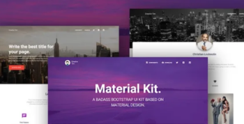 Material Kit Pro Premium Bootstrap UI Kit