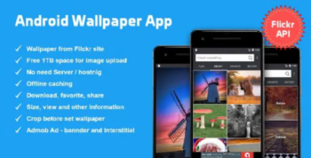 Android Wallpaper App based on Flickr API v1.0.6