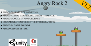 Angry Rock 2 – Angry Birds Style Game With Admob and In-App Purchase