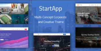 StartApp v1.3.3 Multi-Concept Corporate And Creative Theme