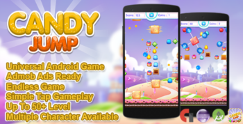 Candy Jump + Admob + Multiple Characters (Android Studio + Eclipse)