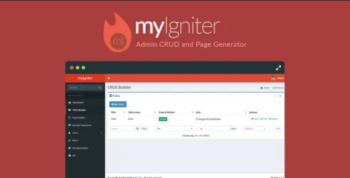 myIgniter v4.0.2 Admin CRUD and Page Generator