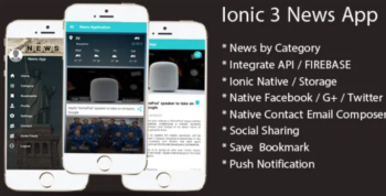 ionic 3 News app with Firebase – Codecanyon 20208213