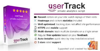 userTrack v2.3.4 Private Analytics with Mouse Heatmaps and Full Visitor Recording