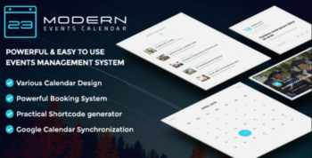 Modern Events Calendar Responsive Event Scheduler & Booking For WordPress