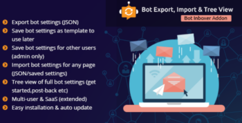 Messenger Bot Settings Export,Import & Tree View – A Bot Inboxer Add-on