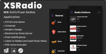 XSRadio – iOS SHOUTcast Radios Application