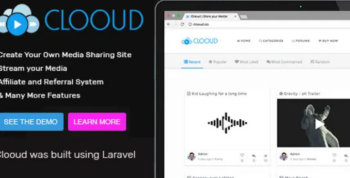 Clooud v1.2.1 Premium Media Sharing Script