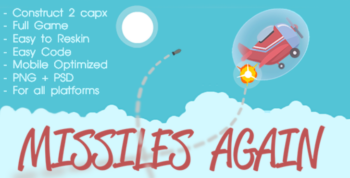 Missiles Again – HTML5 game (Construct 2 Capx) + Admob