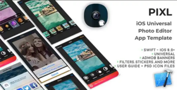 PIXL – iOS Universal Photo Editor App Template (Obj-C)