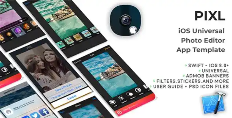PIXL – iOS Universal Photo Editor App Template (Obj-C)