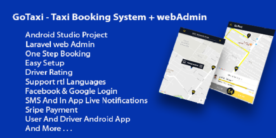 GoTaxi – Taxi Booking System + webAdmin