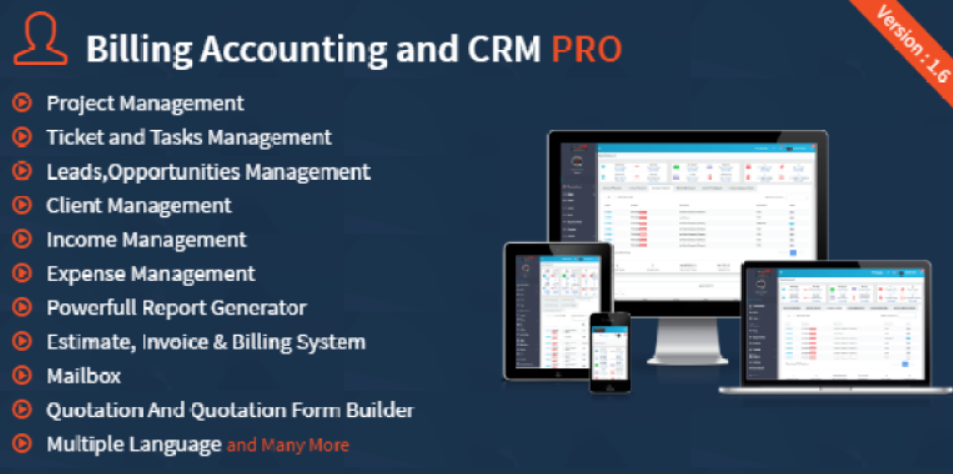 Project Manager With Billing Accounting CRM PRO v1.8