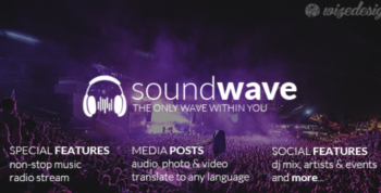 SoundWave 2.3 The Music Vibe WordPress Theme