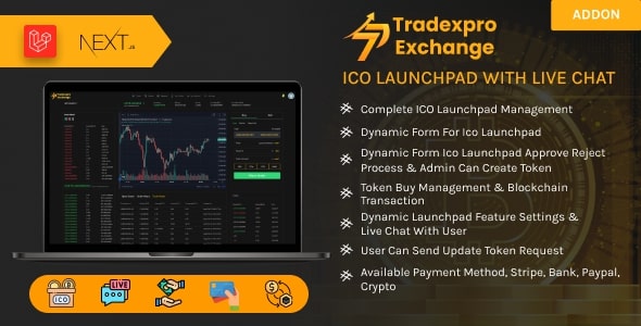 Tradexpro ICO Launchpad - Initial Token Offering Addon 1.4