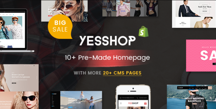 YESSHOP v1.1 Massive Dynamic Responsive Shopify Theme