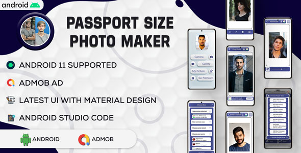 Passport Size Photo Maker | ID Photo Maker Studio | Passport Photo Editor | Android Code |Admob