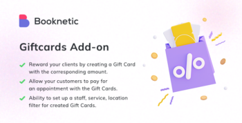 Giftcards add-on for Booknetic – WordPress Booking Plugin for Appointment Scheduling 1.1.3