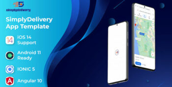 Simply Deliver Boy Mobile App Template | Android App + iOS App Template | Angular 10 | Ionic 5