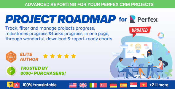 Project Roadmap with Reporting & Workflow Automation module for Perfex CRM Projects 1.1
