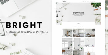 Bright A Minimal Portfolio WordPress Theme