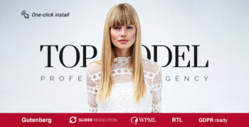 Top Model - Agency and Fashion WordPress Theme 1.2.3