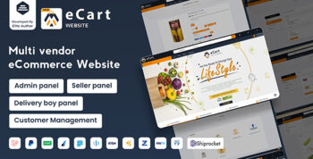 eCart Web - Multi Vendor eCommerce Marketplace 5.0.1