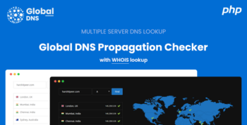 Global DNS - DNS Propagation Checker - WHOIS Lookup - PHP 3.1.0
