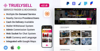 TruelySell – Service Booking Marketplace & On-Demand Platform (Laravel 12, Bark & TaskRabbit Clone)