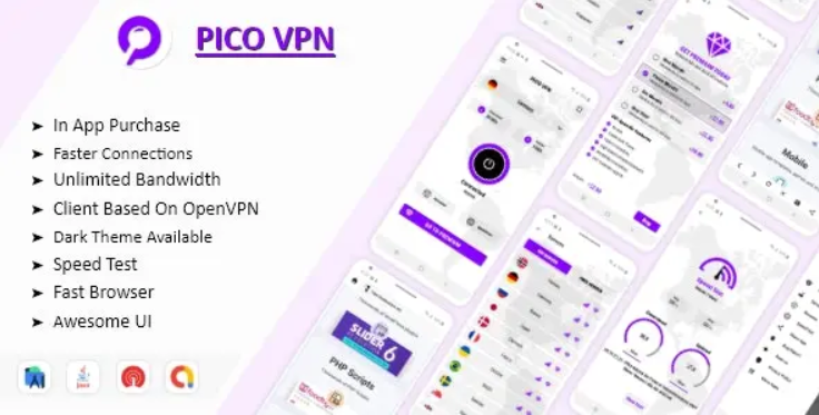PICO VPN Pro – Secure & Super Fast VPN – Fast Browser & SpeedTest