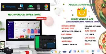 Multi-Vendor – Food, Grocery, Pharmacy & Courier Delivery App – Flutter 2.4