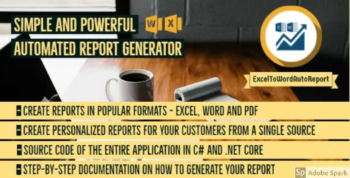 Report generator – Excel to Word and PDF – .NET and C# source code – ExcelToWordAutoReport