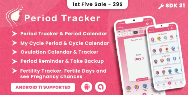 Period Tracker, Ovulation Calendar & Fertility App For Women