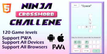 Ninja Crossword Challenge – HTML5 Game