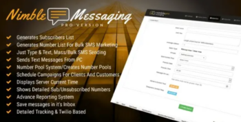 Nimble Messaging Bulk SMS Marketing Application For Business Pro Version