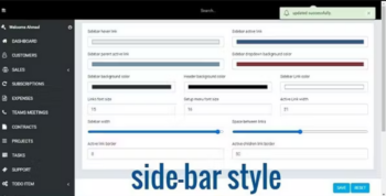 Perfex CRM Custom Sidebar Style