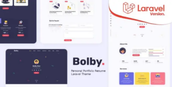 Bolby – Personal Portfolio/CV/Resume Laravel Theme