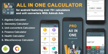 Android Calculator App- All In One Calculator(Algebra, Geometry, Finance, Health, etc..)