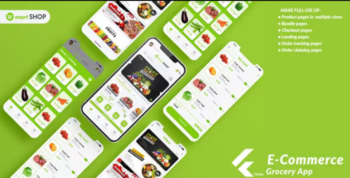 Mart Shop Android App Template + iOS App Template | Flutter | Mart Purchasing template