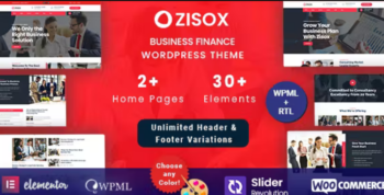 Zisox – Business Finance WordPress Theme