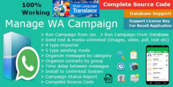 Manage WA Campaign – Automate WA Messaging – Business Marketing – Bulk Sender