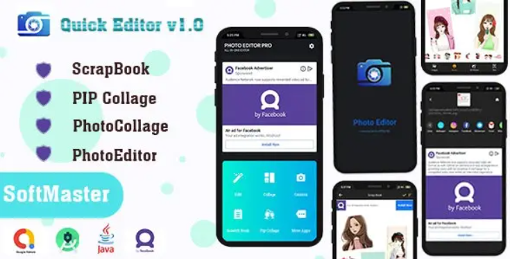 Quick Editor Advanced photo editor & collage maker app source code
