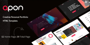 Apon – Creative Portfolio WordPress Theme