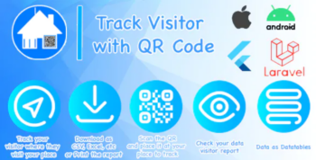 Track Visitor with QR (Laravel + Flutter)