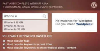 Live Search and Smart AutoComplete for WordPress