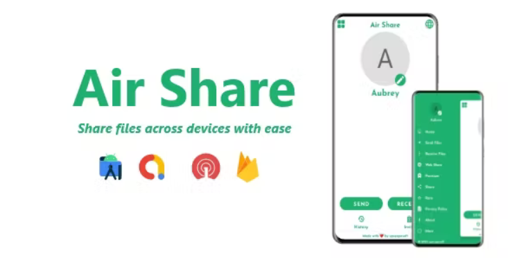 Air Share – File Transfer – ADMOB, FIREBASE, ONESIGNAL