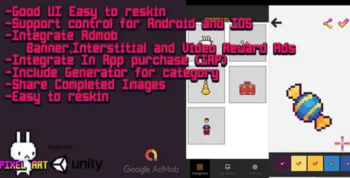 Pixel Art color by number unity template